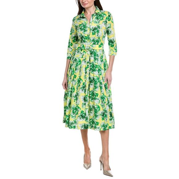 Samantha Sung WomensAudrey 4 Shirtdress Yellow